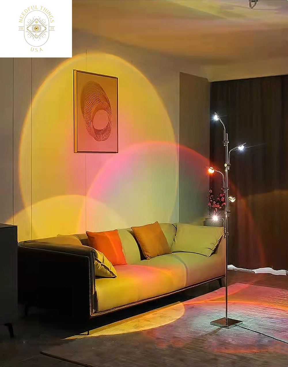 5-Head Projector Floor Lamp